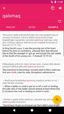 Azerbaijani English Dictionary android App screenshot 3